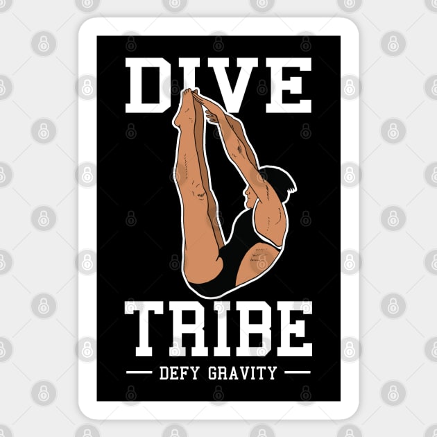 Girls Diving Dive Tribe Springboard Platform Diver Sticker by atomguy